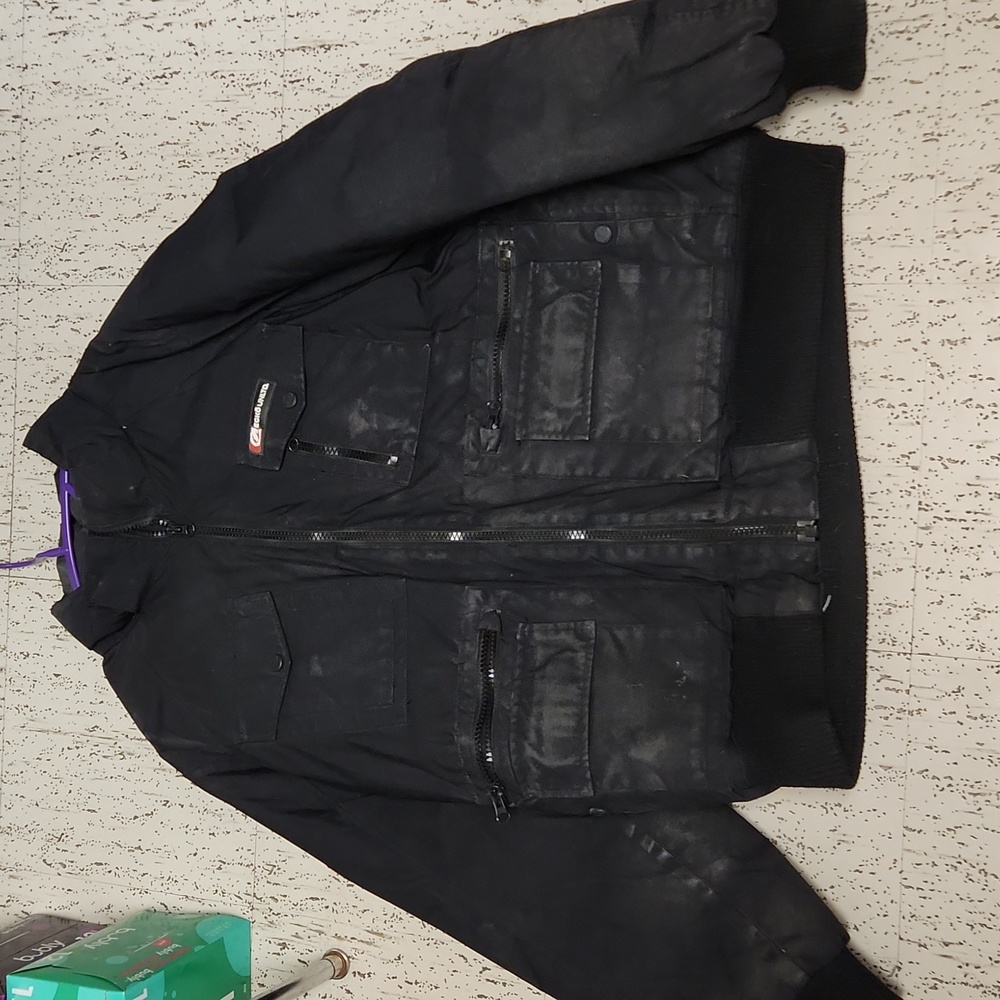 Ecko Unlimited Black Full Zip Collar Winter Jacket